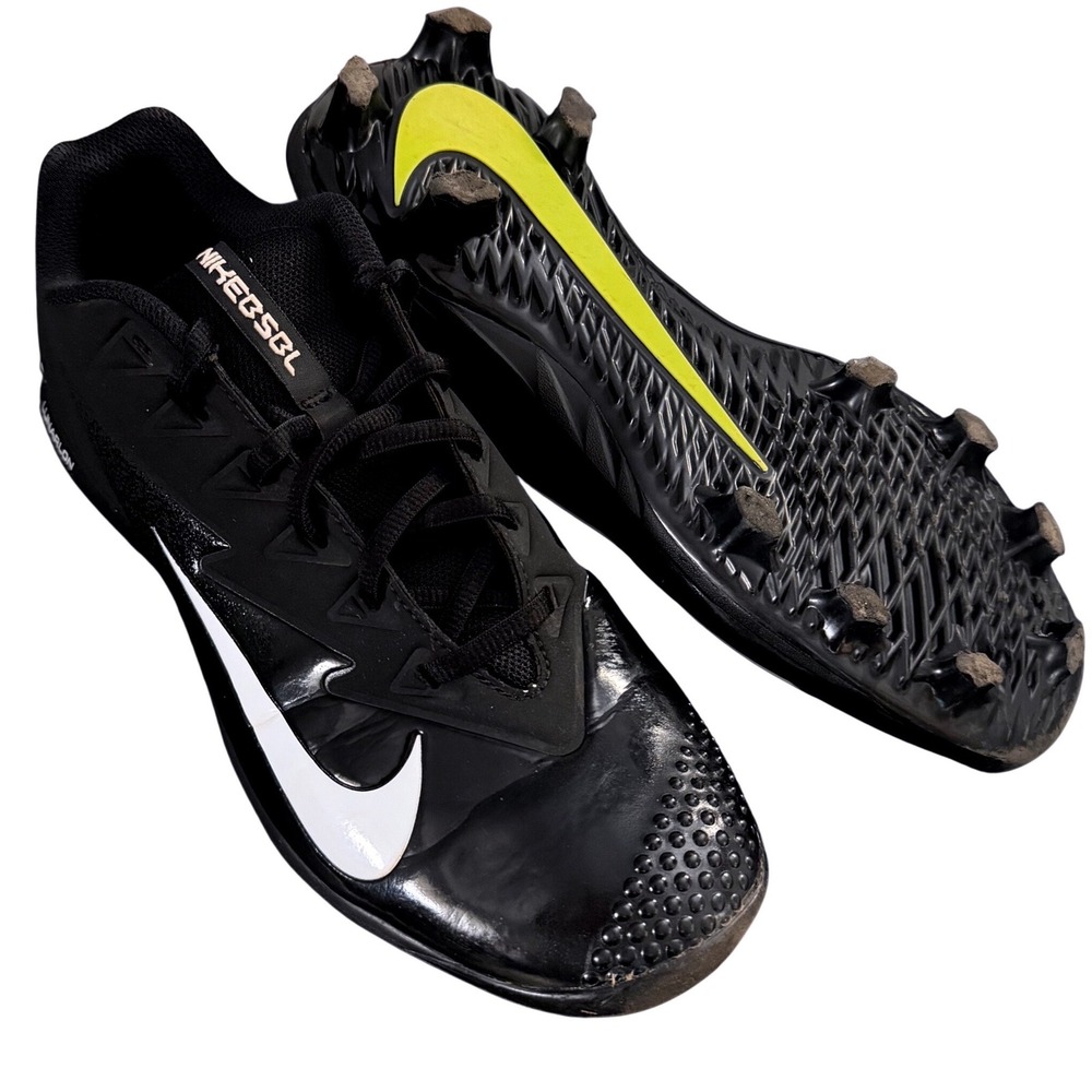 Nike Vapor Ultrafly Pro MCS Baseball Cleats Black White 852698-010 Mens 9